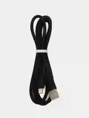 Черный кабель зарядный для быстрой зарядки, плетеный 6А, TypеС/MicroUSB/Lightning, для Андроид