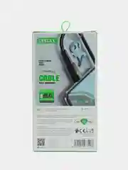 Угольный кабель зарядный для быстрой зарядки плетеный Micro USB/Lightning для Анроид/Айфон 6А