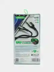 Черный зарядный кабель type-c плетеный для быстрой зарядки 1 метр USB 3.0 для Android 6A