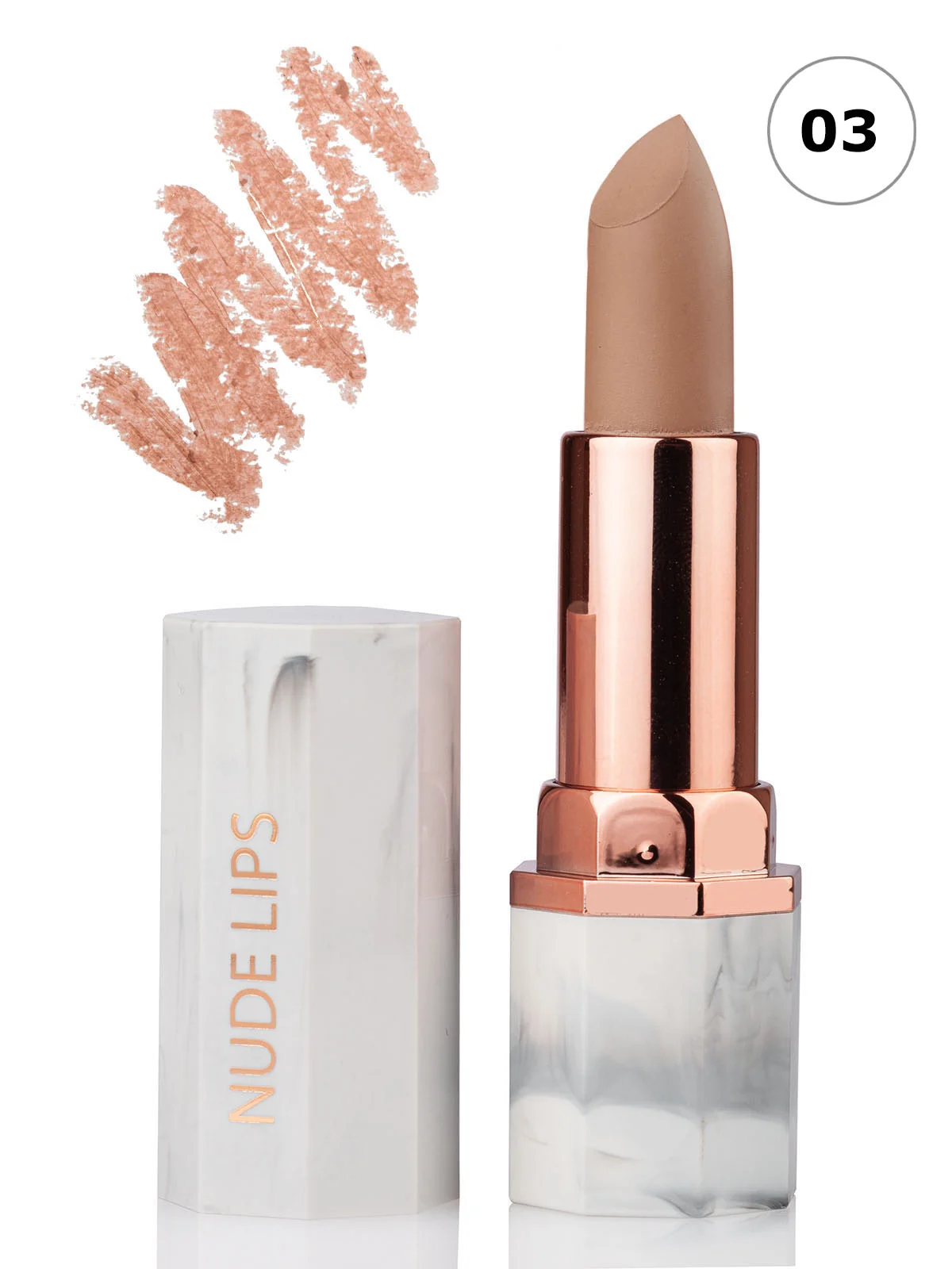 Карамельный матовая губная помада NUDE LIPS