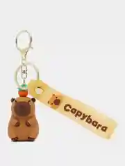 Оранжевый брелок для рюкзака и ключей "Капибара"