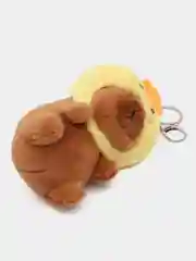 Желтый мягкий брелок для рюкзака и ключей "Капибара"