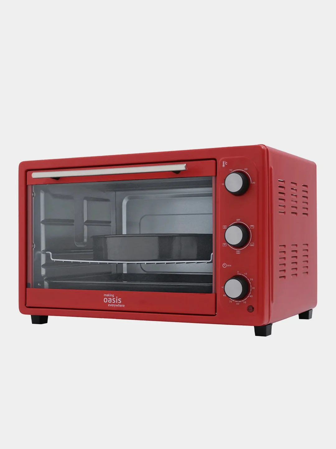 Красный мини-печь "making Oasis everywhere" M-S45R