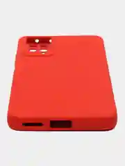 Красный чехол силиконовый Xiaomi Note 11 pro  5G матовый с защитой камеры