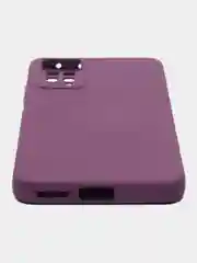 Фиолетовый чехол силиконовый Xiaomi Note 11 pro  5G матовый с защитой камеры