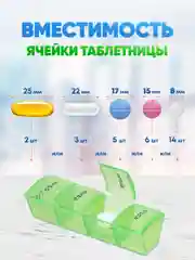 Таблетница пилюля на неделю Цилиндр