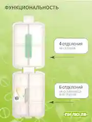 Таблетница Пилюля на 7 дней Органайзер