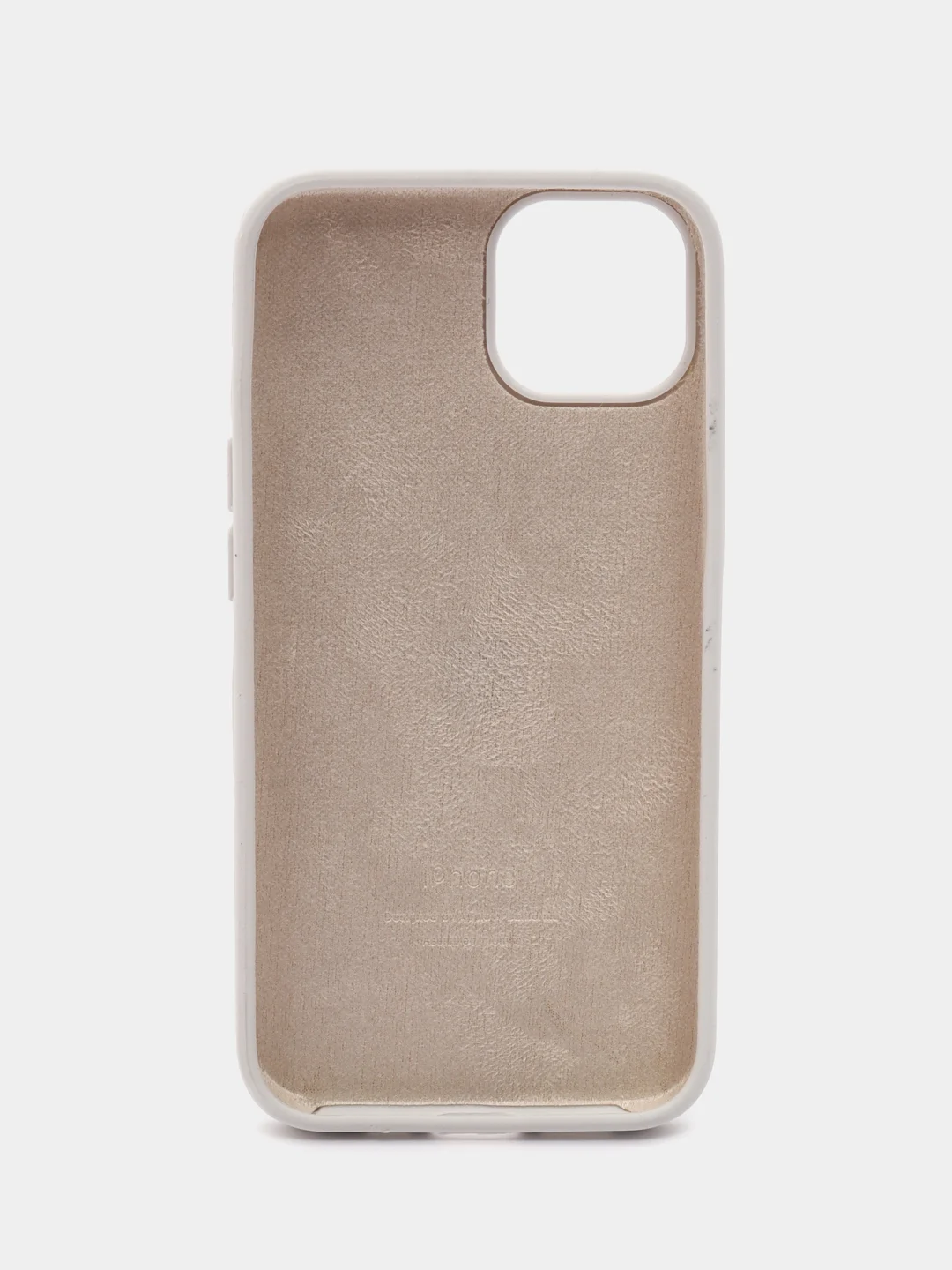 Белый чехол силиконовый Silicone Case iPhone 13 / 13 Pro / 13 Pro Max, закрытый низ