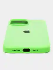 Лайм чехол силиконовый Silicone Case iPhone 13 / 13 Pro / 13 Pro Max, закрытый низ