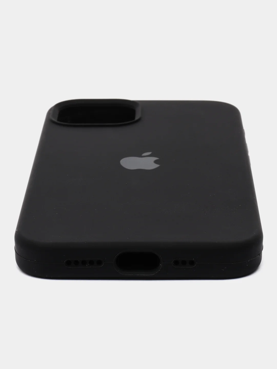 Черный чехол силиконовый Silicone Case iPhone 13 / 13 Pro / 13 Pro Max, закрытый низ