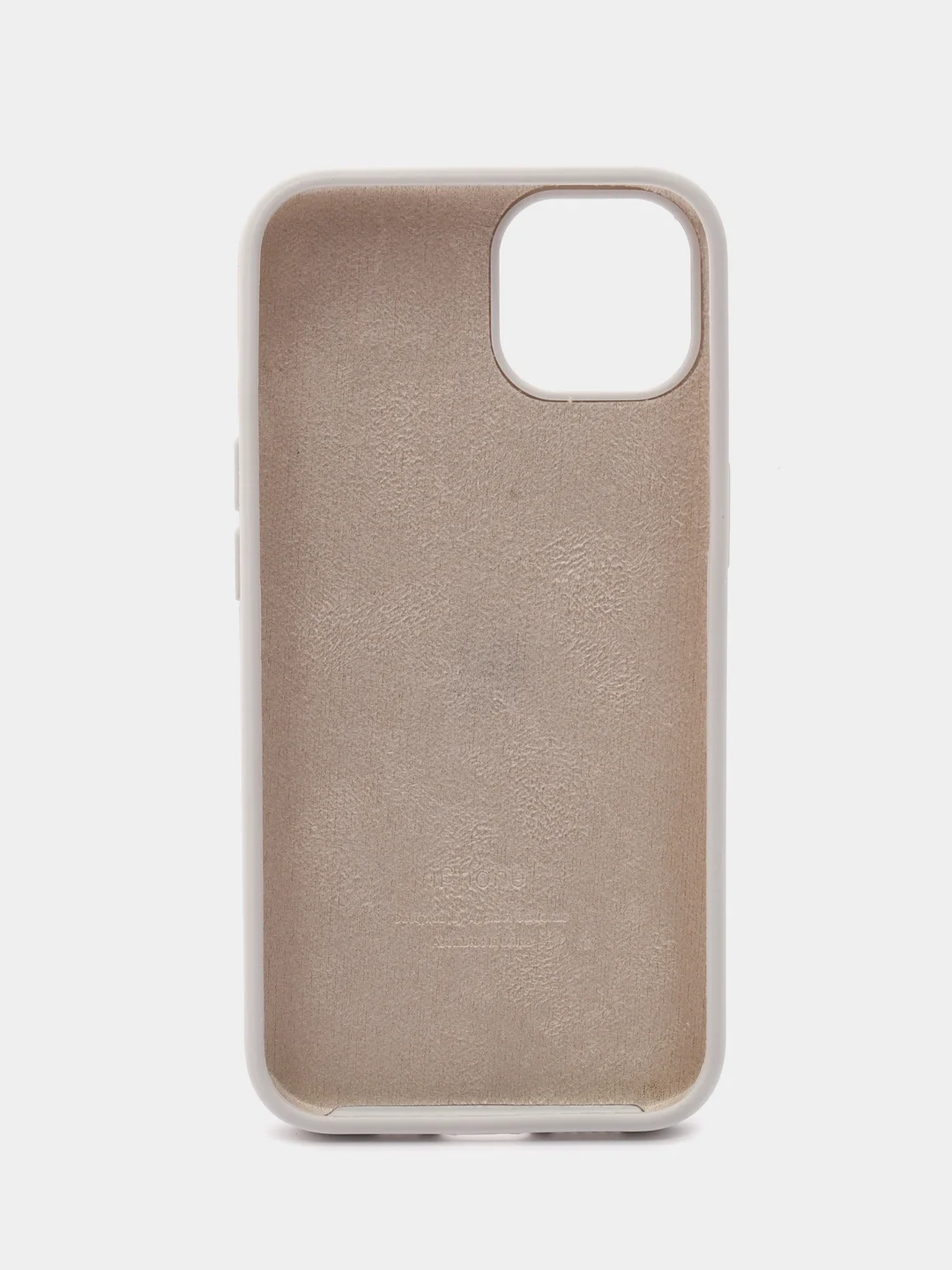 Белый чехол силиконовый Silicone Case iPhone 13 / 13 Pro / 13 Pro Max, закрытый низ