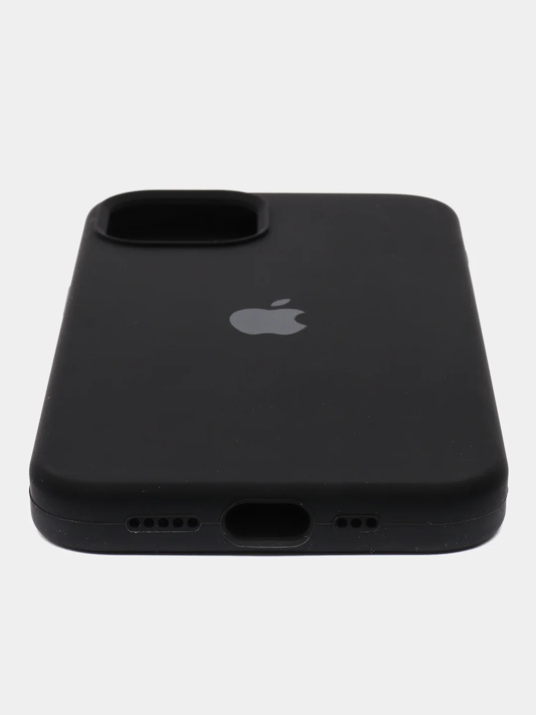 Черный чехол силиконовый Silicone Case iPhone 13 / 13 Pro / 13 Pro Max, закрытый низ