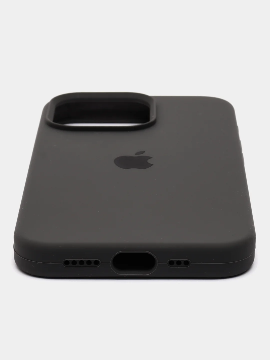 Тёмно-серый чехол силиконовый Silicone Case iPhone 13 / 13 Pro / 13 Pro Max, закрытый низ