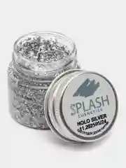 Глиттер-гель блестки HOLO SILVER