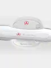 Защитные накладки для дверных ручек автомобиля силиконовые с логотипом