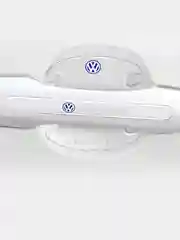 Защитные накладки для дверных ручек автомобиля силиконовые с логотипом