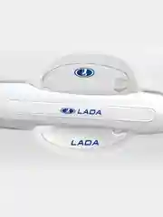 Защитные накладки для дверных ручек автомобиля силиконовые с логотипом