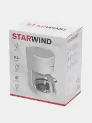 Кофеварка капельная Starwind STD0611, белая, 600 Вт