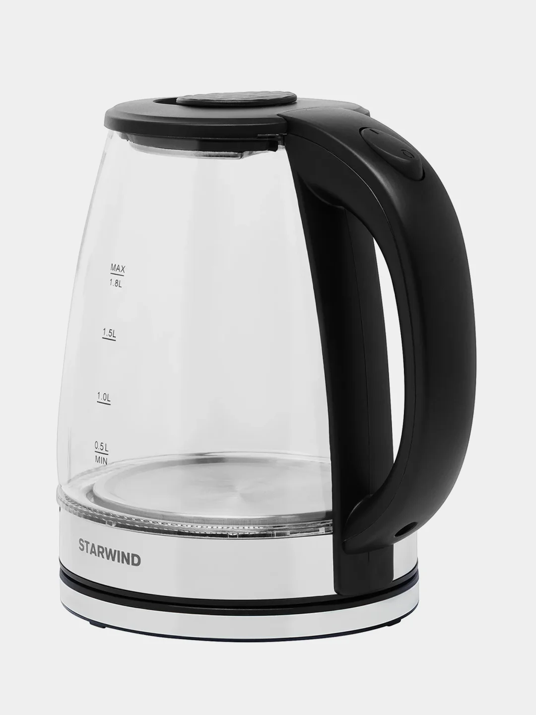 Чайник электрический Starwind SKG2050, корпус из стекла, 1.8 л, 1800 Вт