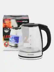Чайник электрический Starwind SKG2050, корпус из стекла, 1.8 л, 1800 Вт