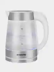 Чайник Starwind SKG2011, 1.7л, 2200Вт, белый/серебристый