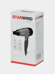 Фен Starwind SHD 6110, черный, серебристый, 2000 Вт