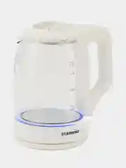 Чайник Starwind SKG1056, 1.8л, 2000Вт, белый/прозрачный