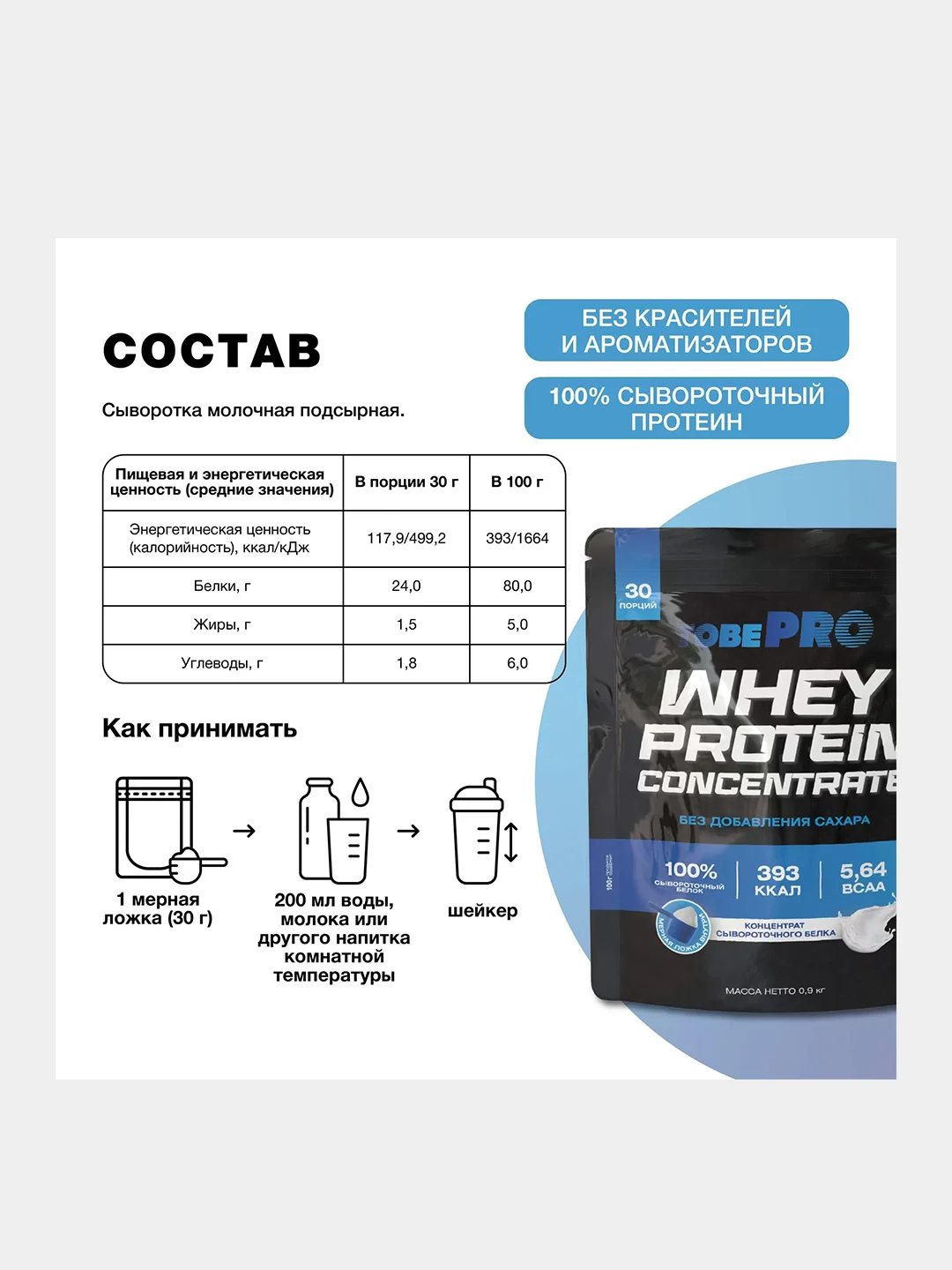Протеин сывороточный Иван-поле TobePRO, 900 г