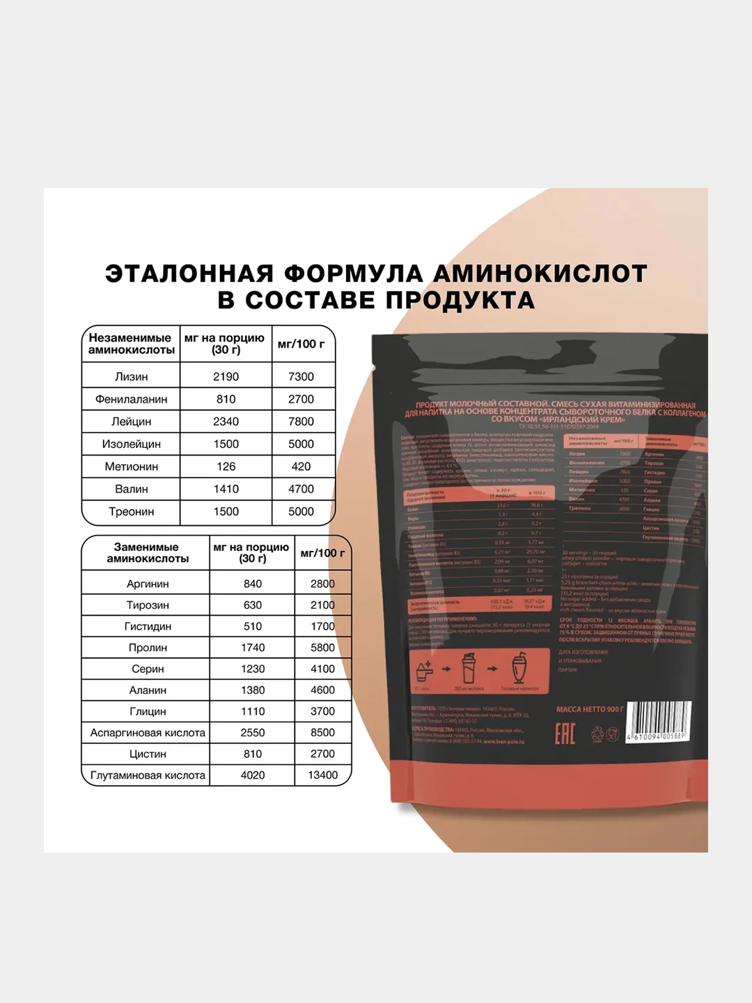 Протеин сывороточный Иван-поле TobePRO, 900 г