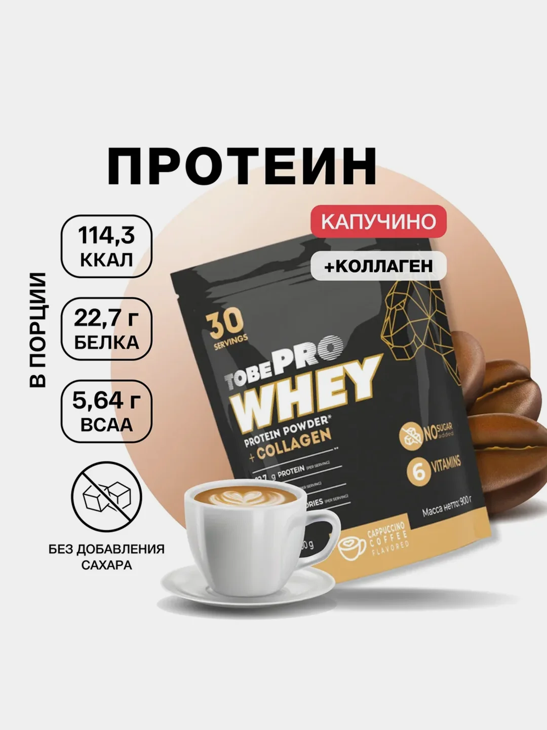 Протеин сывороточный Иван-поле TobePRO, 900 г