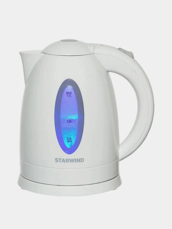 Чайник Starwind SKP2211, 1.7л, 2200Вт, белый