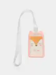Кораллово-розовый чехол для школьного пропуска . Чехол для пропуска 8,5 * 5,4 мм