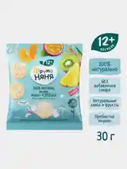 Мини-хлебцы ФрутоНяня, рисовые, мультифрукт, 30г