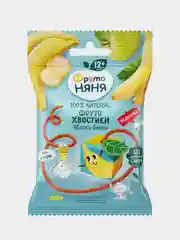 Фруктовые кусочки ФрутоНяня,Хвостики , яблоко, банан, 15г