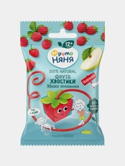 Фруктовые кусочки ФрутоНяня яблоко, земляника, 15г.