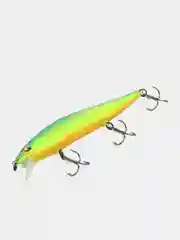 Зеленый воблер рыболовный "Минноу" (Minnow), 110 SP, 14 г
