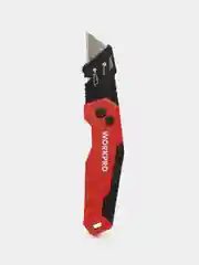 Строительный складной нож WorkPro WP211026 со сменными лезвиями в комплекте