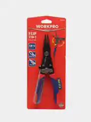 Длинногубцы и плоскогубцы, 2-в-1 ручной инструмент WorkPro WP231084