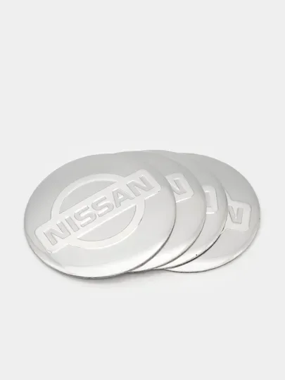 Угольный наклейки на диски, колпаки Nissan сферическая, изогнутая ниссан, 4 штуки