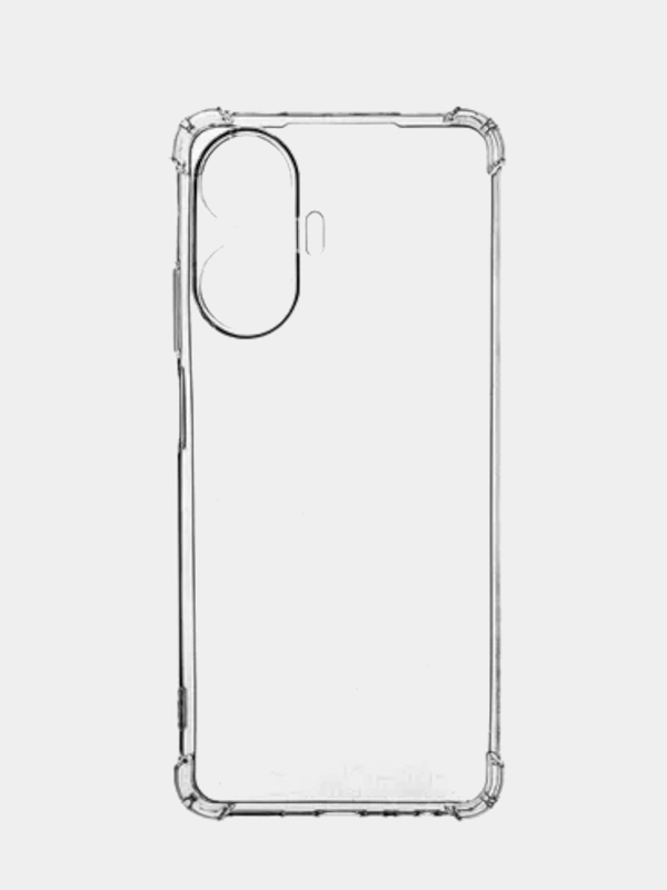 Чехол Realme C55 / Реалми С55, прозрачный, силиконовый, противоударный