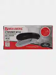 Степлер канцелярский, скобы №10 Brauberg "Original", с антистеплером, до 12 листов, черный