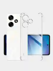 Чехол Infinix Hot 30 / Инфиникс Хот 30, прозрачный, силиконовый, противоударный