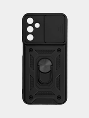 Чехол Samsung Galaxy A15 / Гэлэкси А15 противоударный, с металлической подставкой кольцом