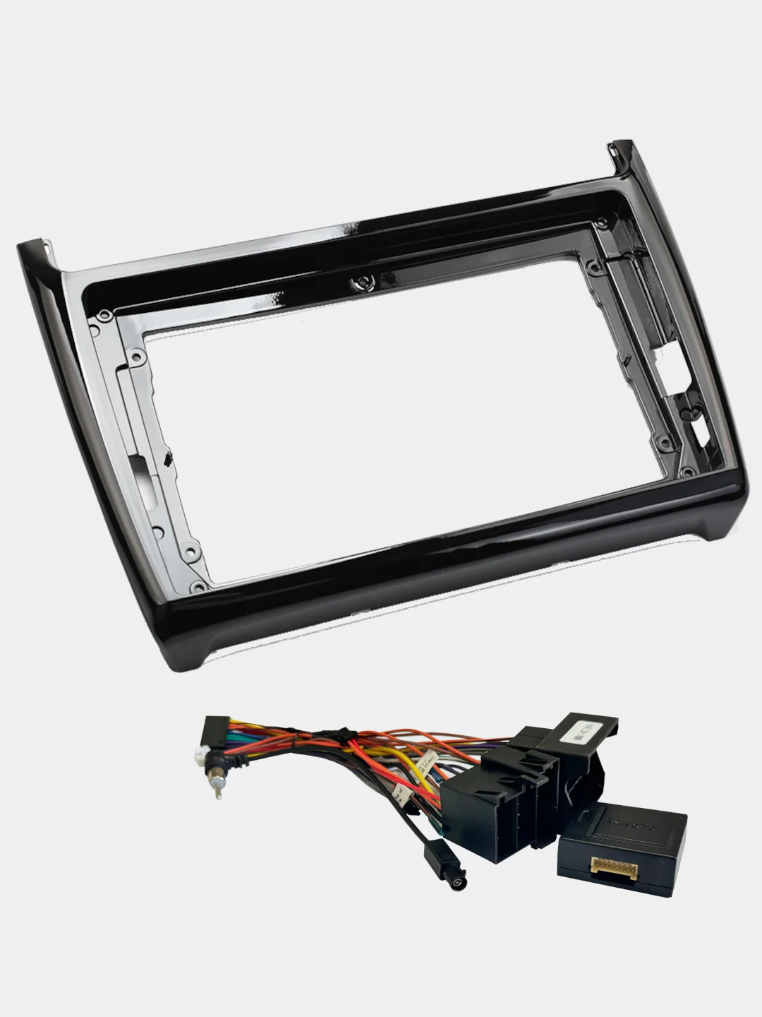 Рамка для магнитолы 2din 9" VW POLO 2009-20 с проводами