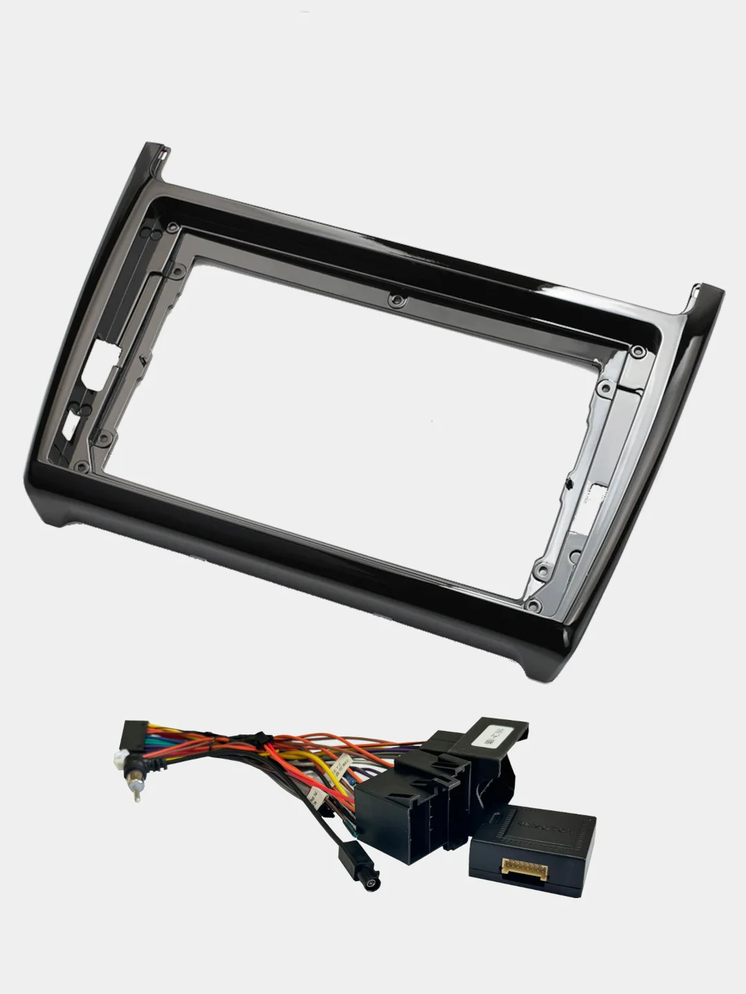 Рамка для магнитолы 2din 9" VW POLO 2009-20 с проводами