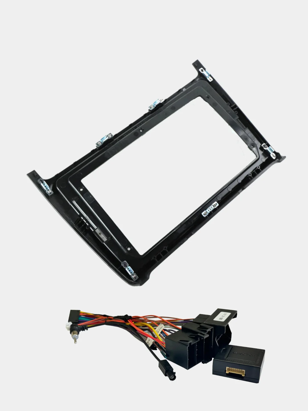 Рамка для магнитолы 2din 9" VW POLO 2009-20 с проводами
