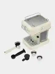 Бежевый кофеварка эспрессо TESLER ECM-245