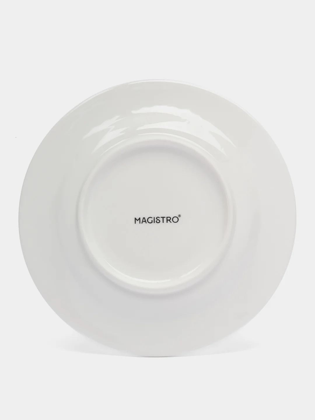 Блюдце фарфоровое Magistro Argos, d=15,2 см, цвет белый
