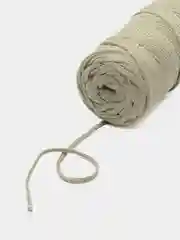 Песочный хаки шнур хлопковый, 100 м, 3 мм