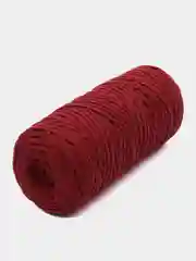 Бордовый хлопковый шнур 200 м, 3 мм